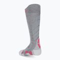 Women's ski socks UYN Ski Touring silver/fuchsia 2