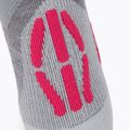 Women's ski socks UYN Ski Touring silver/fuchsia 3
