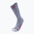 Women's ski socks UYN Ski Touring silver/fuchsia 5
