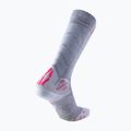 Women's ski socks UYN Ski Touring silver/fuchsia 6