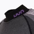Ladies' thermal sweatshirt UYN Evolutyon UW Shirt Turtle Neck anthracite melange/raspberry/purple 4