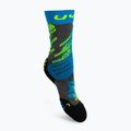 Children's ski socks UYN Ski Junior medium grey melange/turquoise