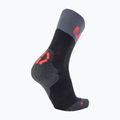 Men's cycling socks UYN Light black /grey/hibiscus 5