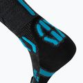 Men's ski socks UYN Ski One Merino anthracite/turquoise 5