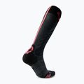Men's ski socks UYN Ski One Merino anthracite/pink 2