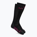 Women's ski socks UYN Ski Touring One Bio black/pink yarrow