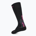 Women's ski socks UYN Ski One Alpine Merino black/pink 2