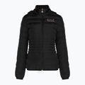 EA7 Emporio Armani Women's Train Core Lady Eco Down Hoodie black/logo light gold