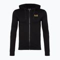 Men's EA7 Emporio Armani Train Core ID Hoodie FZ Coft black/gold logo sweatshirt 4