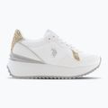 Women's shoes U.S. Polo Assn. BAYLE003C white/gold 8