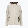 Women's trekking sweatshirt CMP 34H6376 Fix Hood cream/off white
