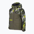 Children's ski jacket CMP 36W0714P Fix Hood olive/acido 2