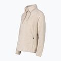 Women's fleece sweatshirt CMP 36P2506 bianco gesso/kaky 3