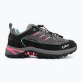 Children's trekking boots CMP Rigel 2.0 Low Waterproof grey/acquarius/pink fluo 2