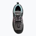 Children's trekking boots CMP Rigel 2.0 Low Waterproof grey/acquarius/pink fluo 5
