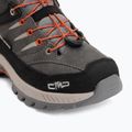 Children's trekking boots CMP Rigel 2.0 Mid Waterproof grey/brick 7