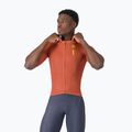 Men's cycling jersey Castelli Drittone Logo paprika/mango mojito