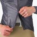 Men's cycling jacket Castelli Aria Shell 2 silver gray/dark gray 4