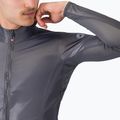 Men's cycling jacket Castelli Aria Shell 2 silver gray/dark gray 5