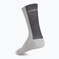 Men's socks Castelli Castelli Logo 18 Merino Sock silver gray/dark gray 2