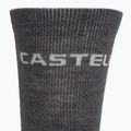 Men's socks Castelli Castelli Logo 18 Merino Sock silver gray/dark gray 3