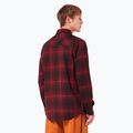 Men's Oakley Butter Flannel Shirt black/grenache check 3