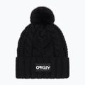 Oakley Harper Pom Beanie black/white logo winter beanie