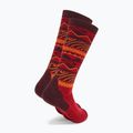 Oakley Wanderlust Perf Socks 2.0 grenache norway pattern ski socks 2