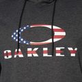 Men's Oakley Bark Fleece Hoodie dark grey heather 3