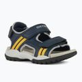 Geox Borealis ocean blue/gold junior sandals 8