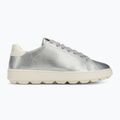 Geox Spherica Ecub-1 silver/optic white women's shoes 3
