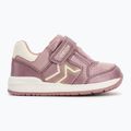 Geox Rishon dark pink/old white children's shoes 2