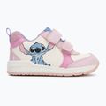 Geox Rishon white/pink children's shoes 2