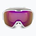 Bliz Rave matt white/brown pink ski goggles 2