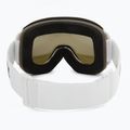 Bliz Rave matt white/brown pink ski goggles 3
