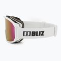 Bliz Rave matt white/brown pink ski goggles 4