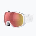 Bliz Charge OTG ski goggles matt white/brown red 3