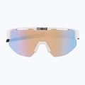 Bliz Matrix Small Nano Optics Nordic Light matt white/coral/orange blue sunglasses 2