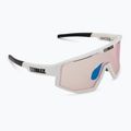 Bliz Fusion Small Nano Optics Nordic Light matt white/coral/orange blue sunglasses 2