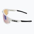 Bliz Fusion Small Nano Optics Nordic Light matt white/coral/orange blue sunglasses 5