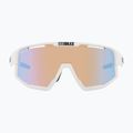 Bliz Fusion Small Nano Optics Nordic Light matt white/coral/orange blue sunglasses 2