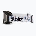 Children's ski goggles Bliz Liner Jr matte black/brown/silver mirror 4