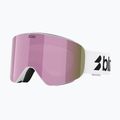 Ski goggles Bliz Flow matte white/smoke/pink