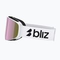 Ski goggles Bliz Flow matte white/smoke/pink 4