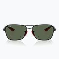Sunglasses Ray-Ban Rb8336M Scuderia matt black/dark green 6
