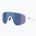 Sunglasses Bliz A004 matte white/grey blue mirror