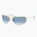 Sunglasses Ray-Ban RB3780 arista gold/transparent blue gradient 3