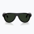Glasses with a camera Ray-Ban Meta Aviator shiny black/trs g. green 7