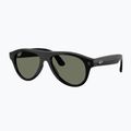 Glasses with a camera Ray-Ban Meta Aviator shiny black/g15 green polar