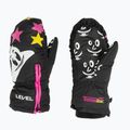 Level Lucky Mitt ninja pink children's ski gloves